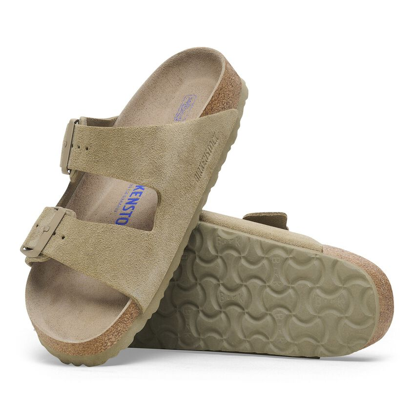 Arizona - Lit de pied souple - Suede Faded Khaki - Etroite