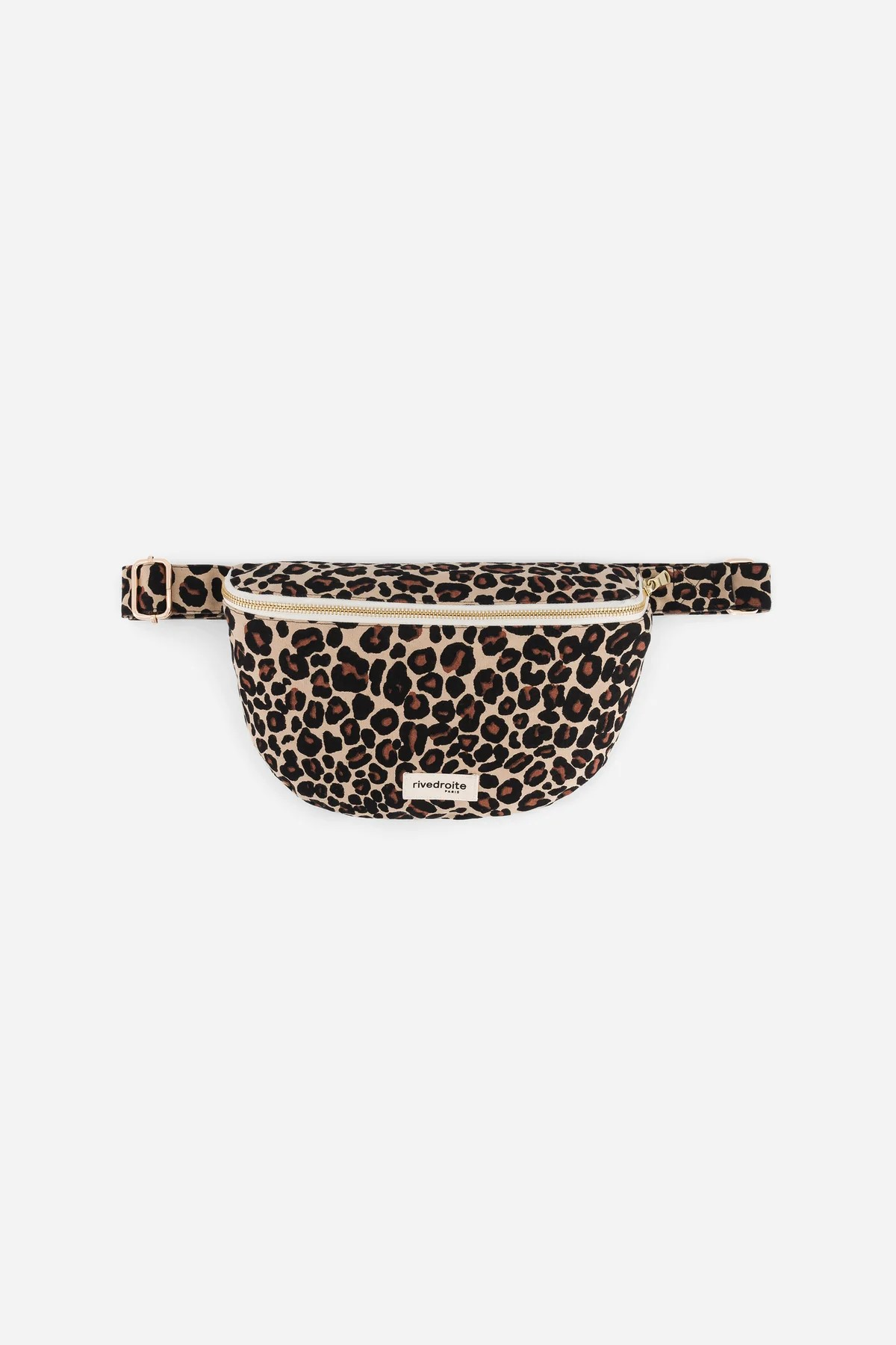 Custine - le sac banane - Léopard beige
