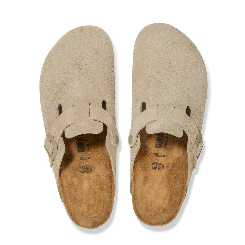 Boston - Suede Faded Khaki - Etroite