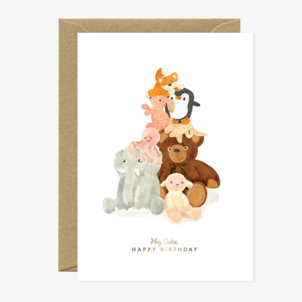Carte de voeux - Doudou - Dorure