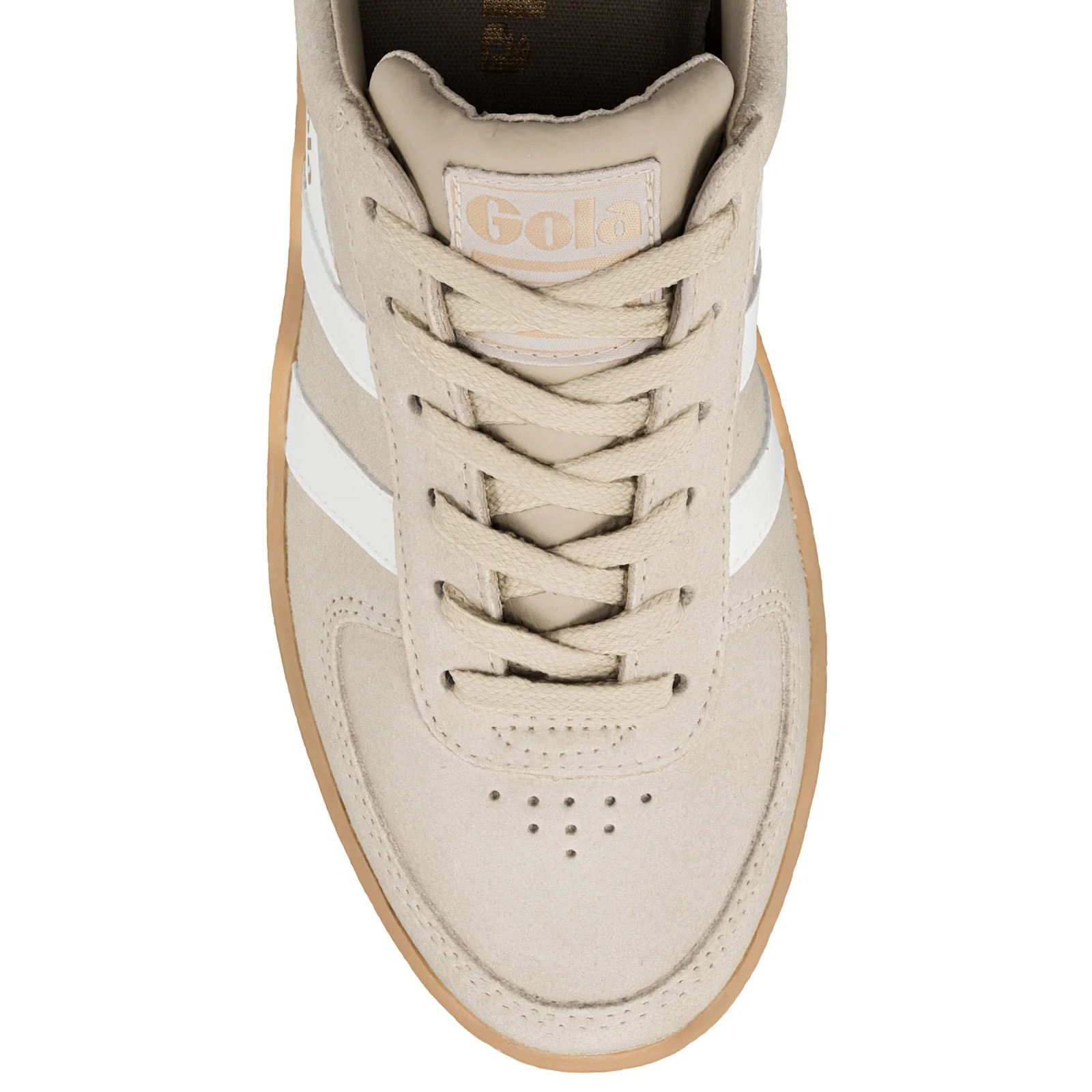 Grandslam Suede Trainer Bone/Off White/Gum