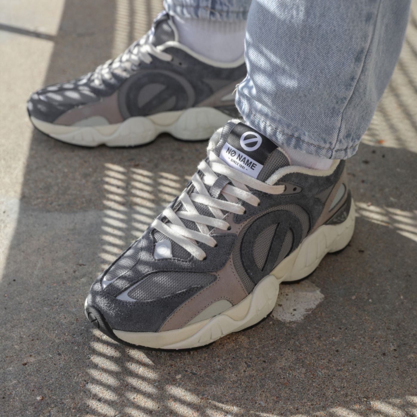 KRAZEE RUNNER M H.SDE/KNIT/NUB. CARBONE/GREY/L.GREY