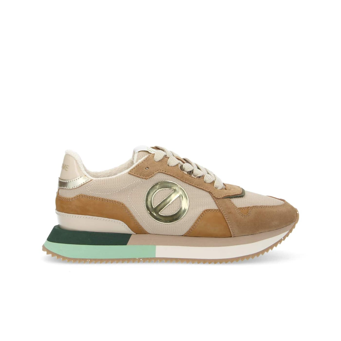 MIA JOGGER W KNIT/SUEDE/NUB. SABLE/NUTS/NUTS