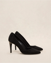 Escarpins n°117 - Chevre velours - Noir