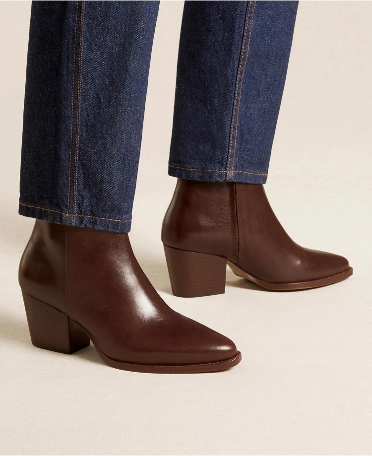 Bottines n°700 - Cuir - Ebène