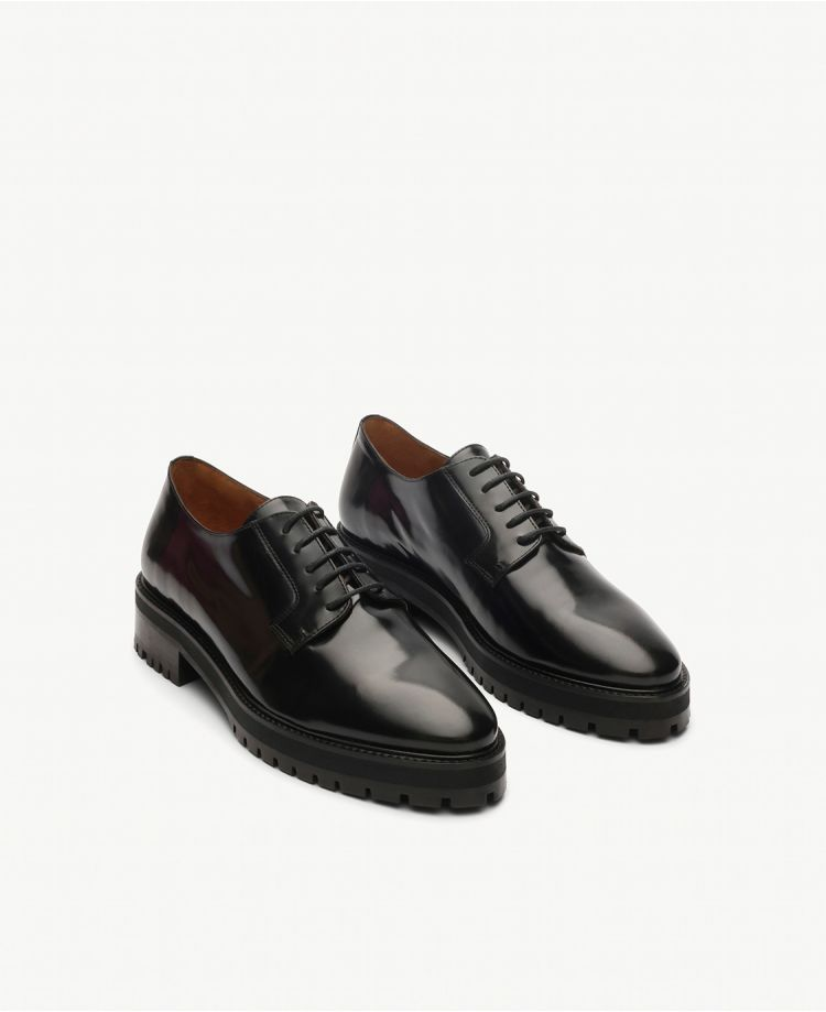 Derby n°88 - Cuir polido - Noir