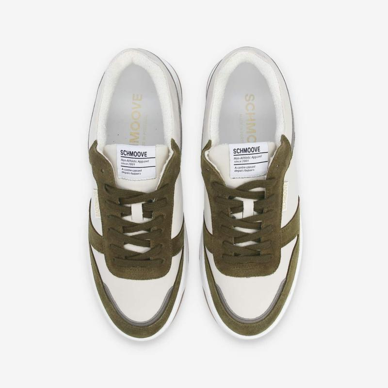 SMATCH SNEAKER M NAPPA/SDE/COUNT O.WHITE/ARMY/FOSSIL