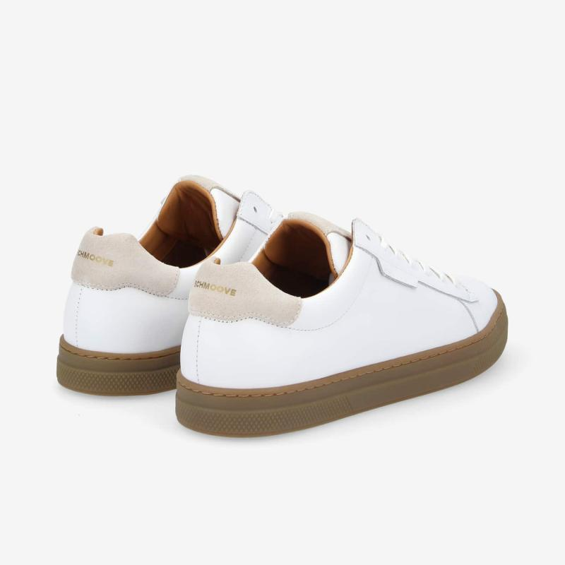 SPARK CLAY M NAPPA/SUEDE WHITE/GREGE, SOLE GOMME