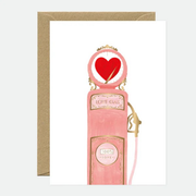 Carte de voeux - Love Gas - Dorure