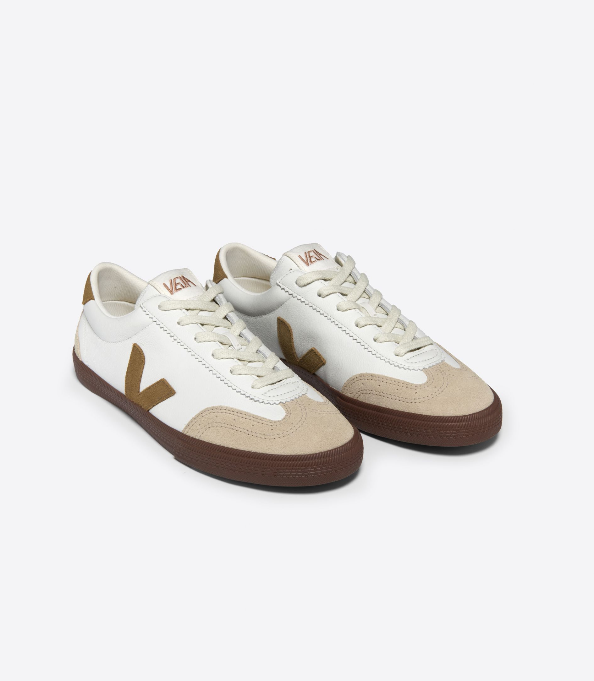 VOLLEY O.T. LEATHER WHITE TENT BARK - FEMME