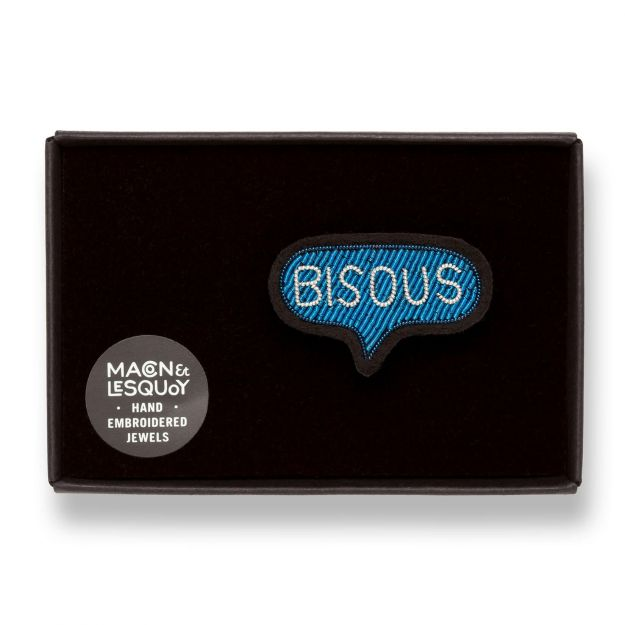 Broche - Bisous Bleu