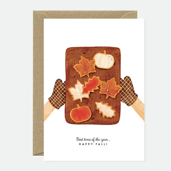 Carte de voeux - Happy fall cookies