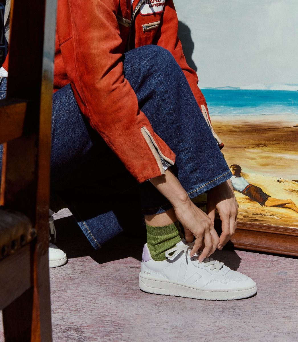 V90 O.T. LEATH EXTRA WHITE PIERRE ORCHIDEE