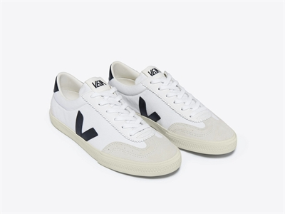 VOLLEY CANVAS WHITE BLACK - FEMME