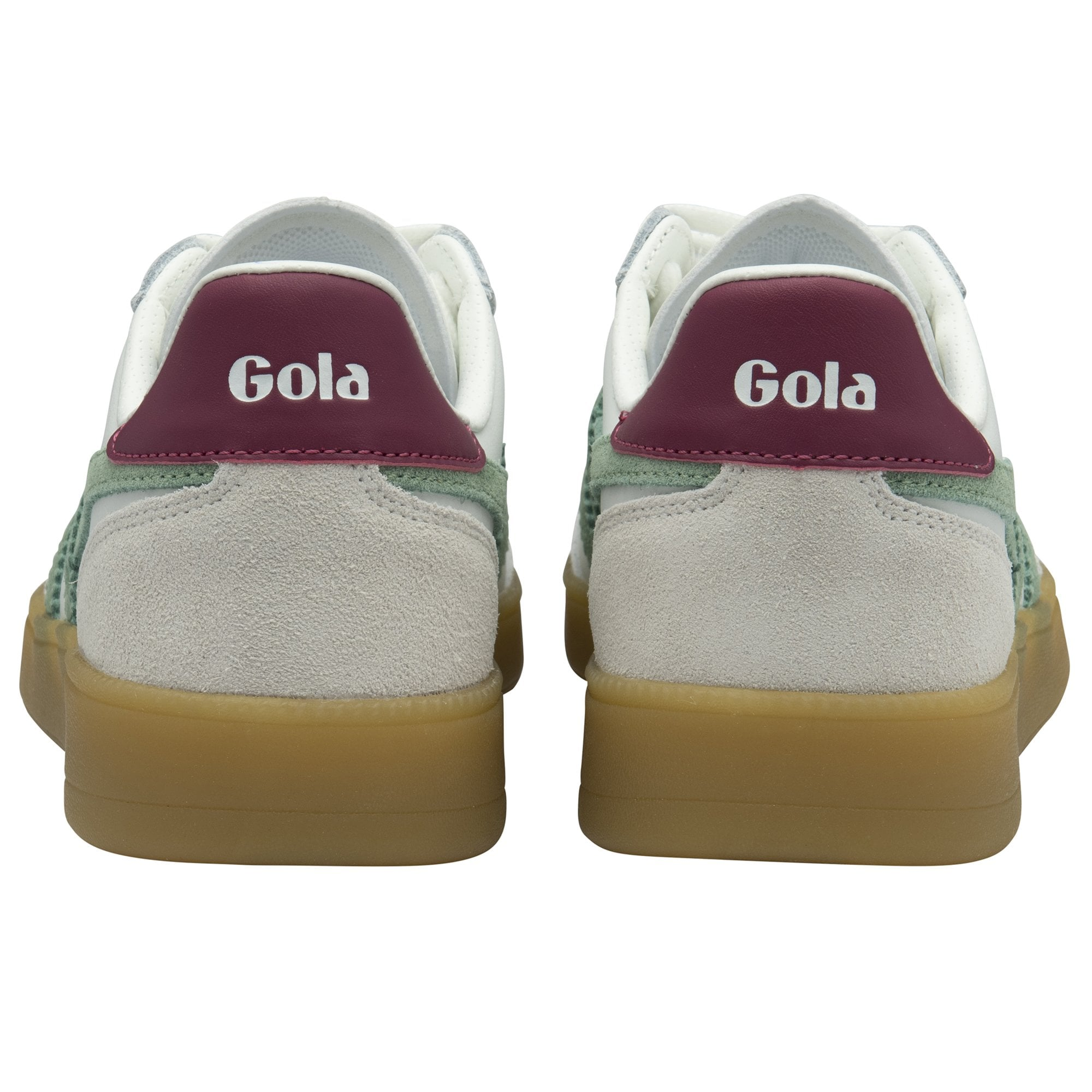 Viper Leather Trainer White/Green Mist/Cerise/Gum