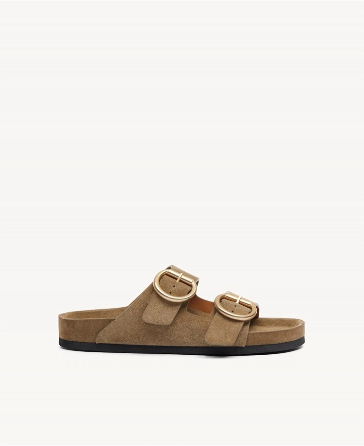Mules n°62 - Suede - Taupe