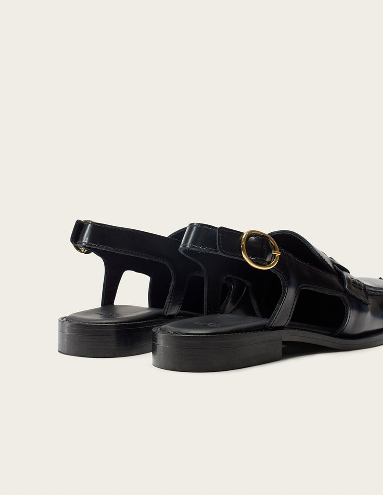 Mangsa - Cuir box noir
