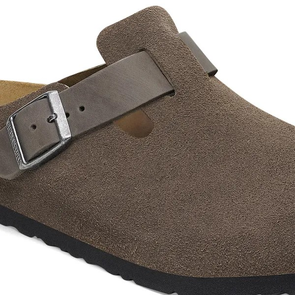 Boston BS Mixed Leather Concrete Gray - Normale