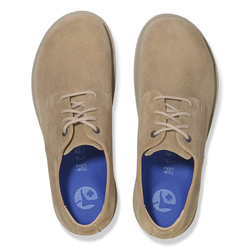 Highwood Lace Low Suede Leather Taupe