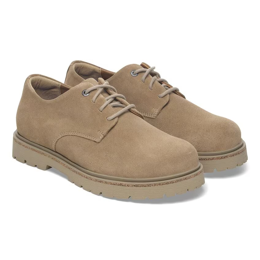 Highwood Lace Low Suede Leather Taupe