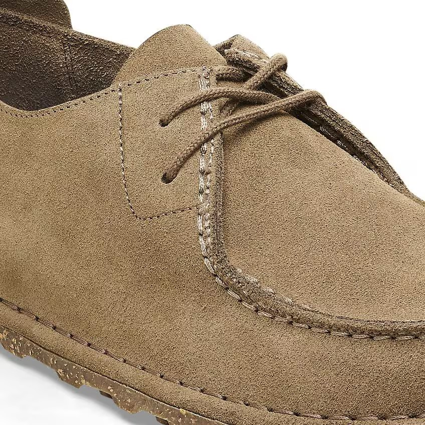 Utti Lace Suede Leather Gray Taupe