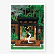 Affiche - Yoga Terrasse