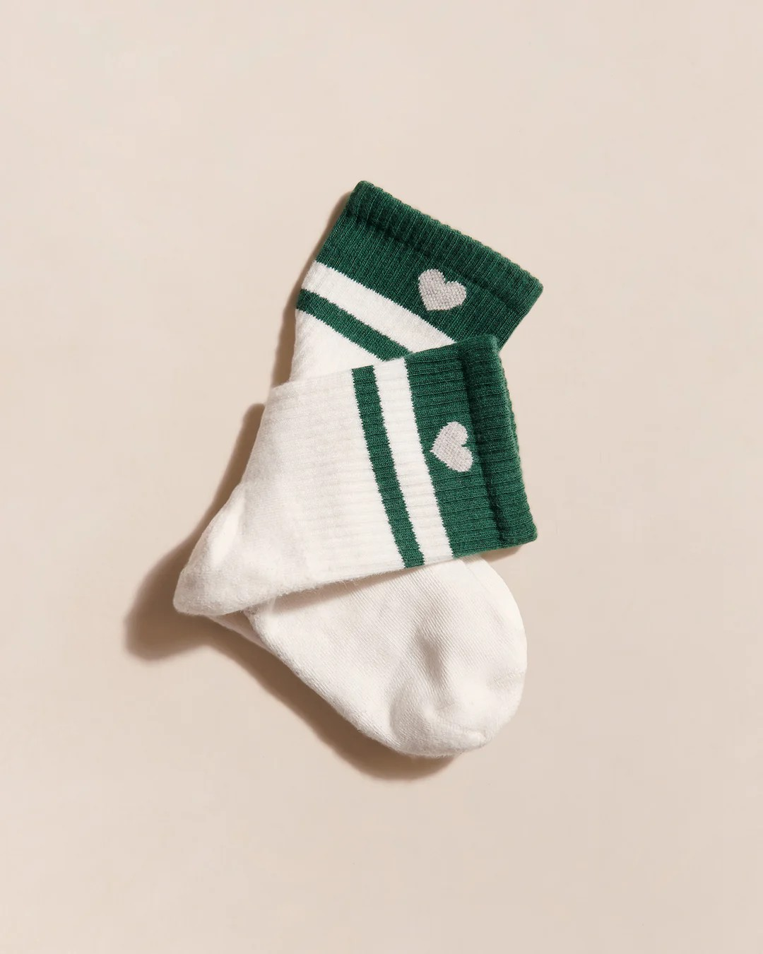 Les chaussettes "Coeur" - Vert