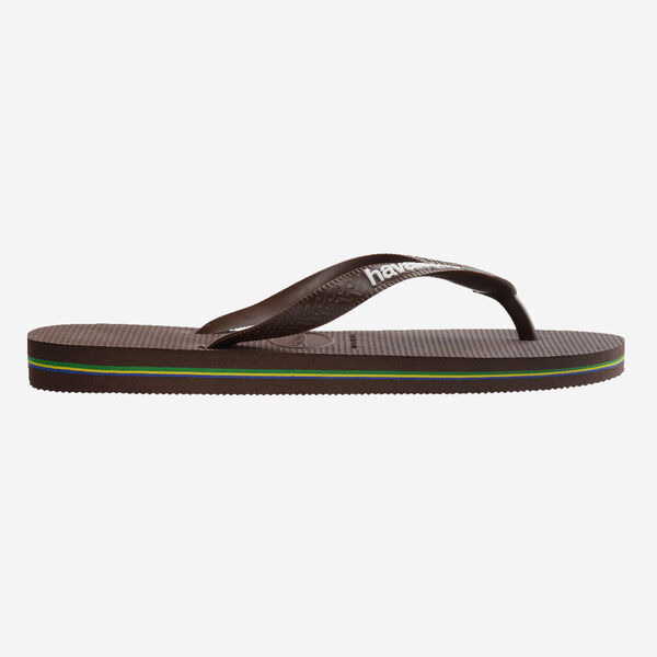 HAVAIANAS BRASIL LOGO DARK BROWN/WHITE