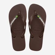 HAVAIANAS BRASIL LOGO DARK BROWN/WHITE