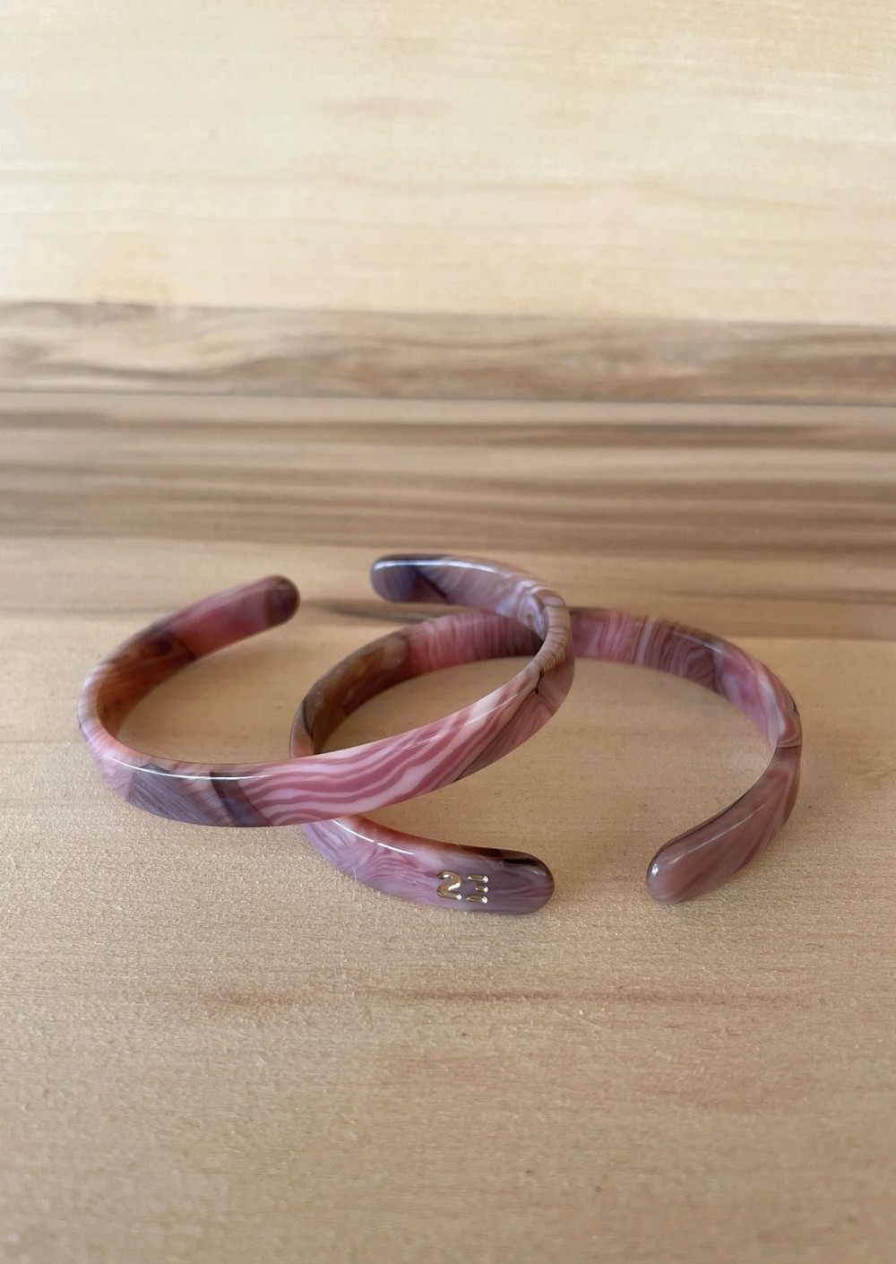 BRACELET JONC FIN - ROSE