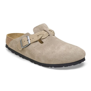 Boston Braided - Lit de pied souple - Suede Taupe - Etroite