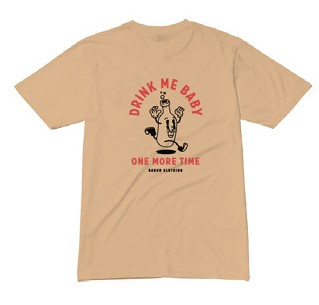 T-SHIRT - DRINK ME - SABLE