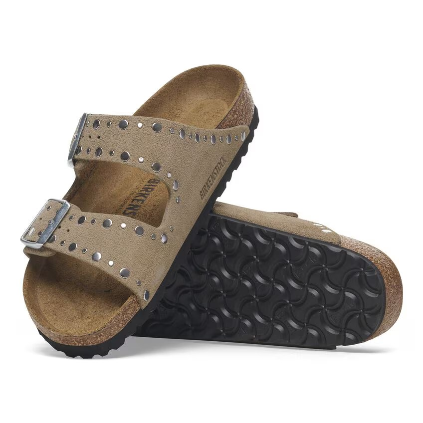 Arizona Rivet - Suede Taupe - Etroite