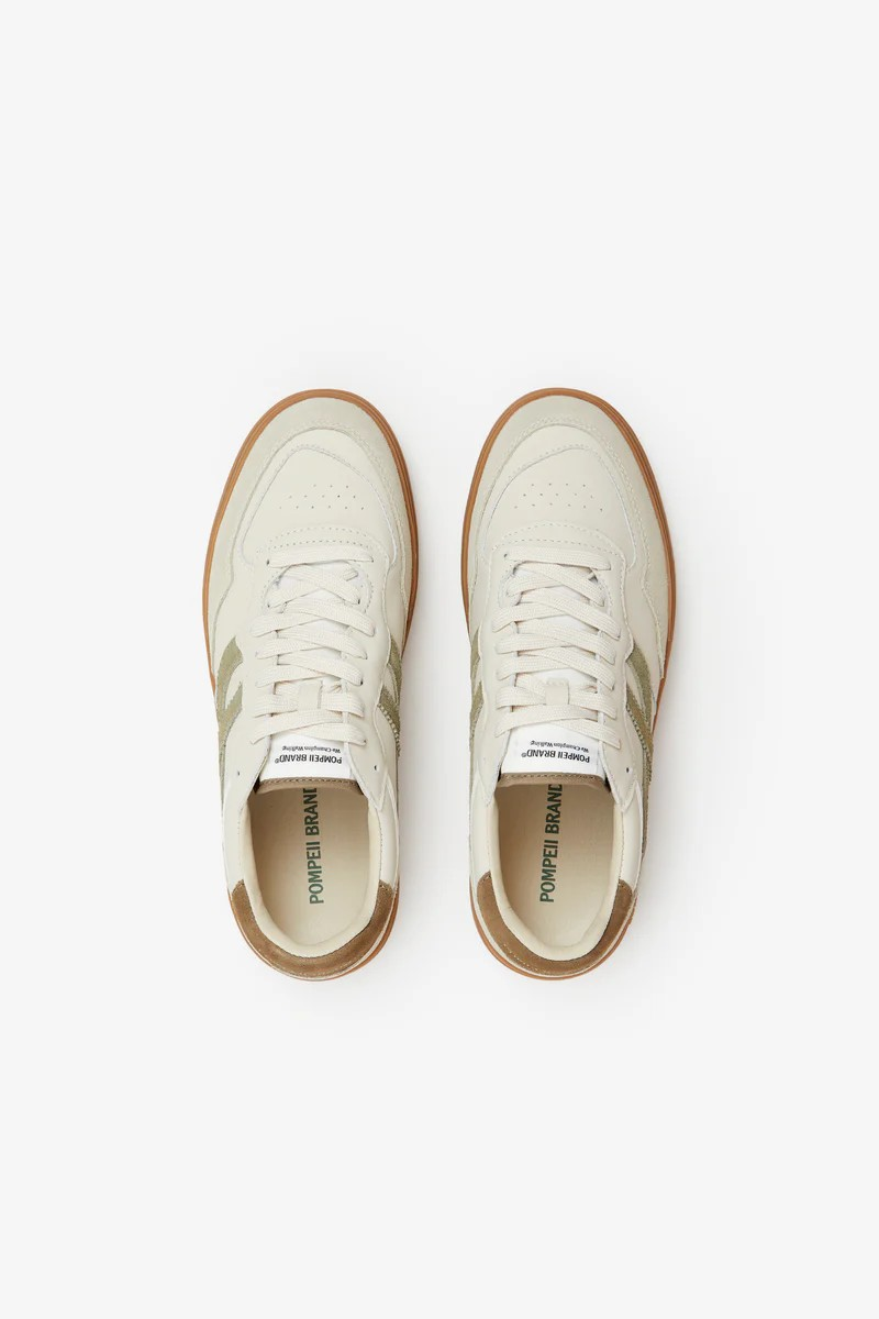 ELAN PIPPA LEATHER ECRU KHAKI TOFFEE