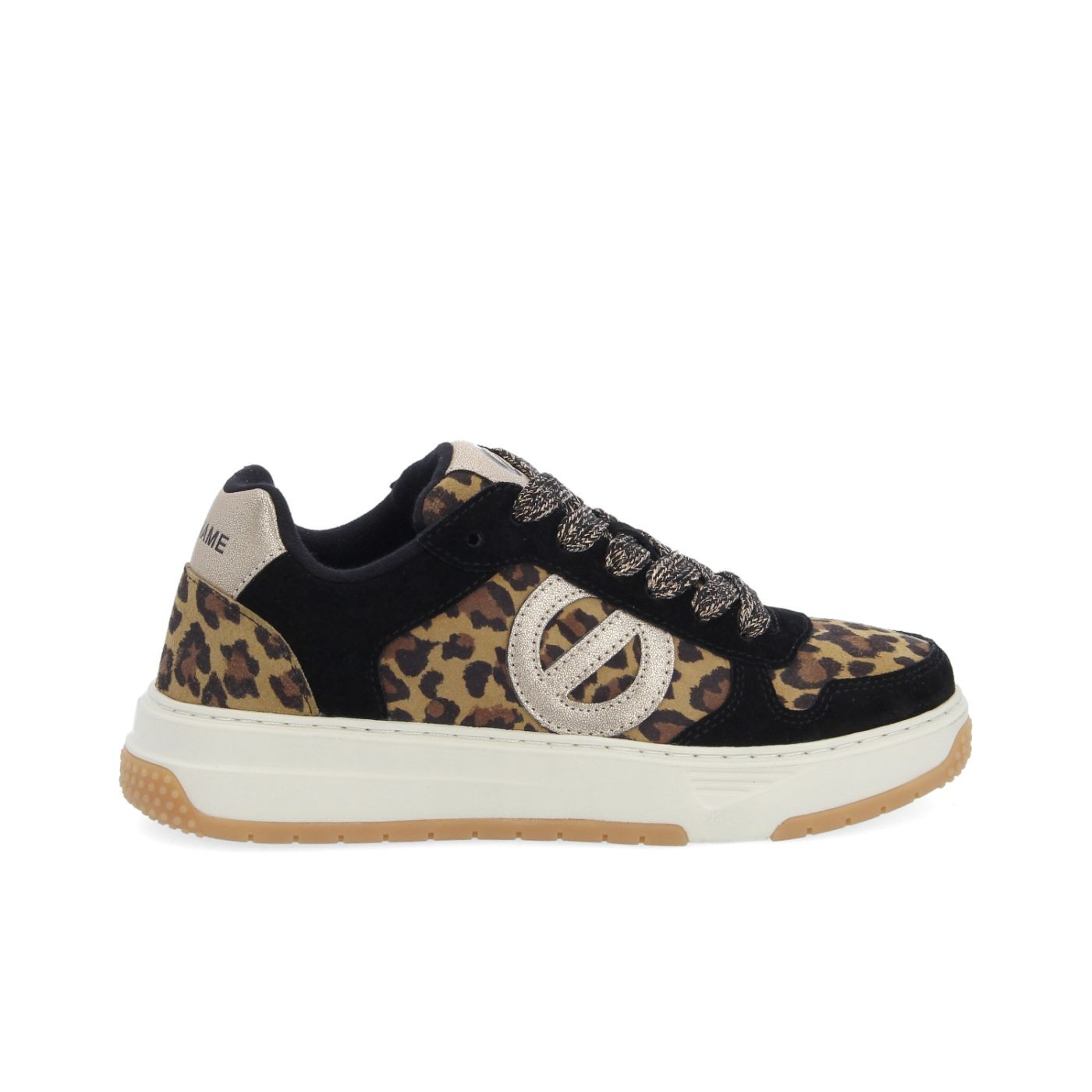 ALISON SNEAKER W SDE/SDE.LEO/GLO BLACK/NATURAL/BRASS