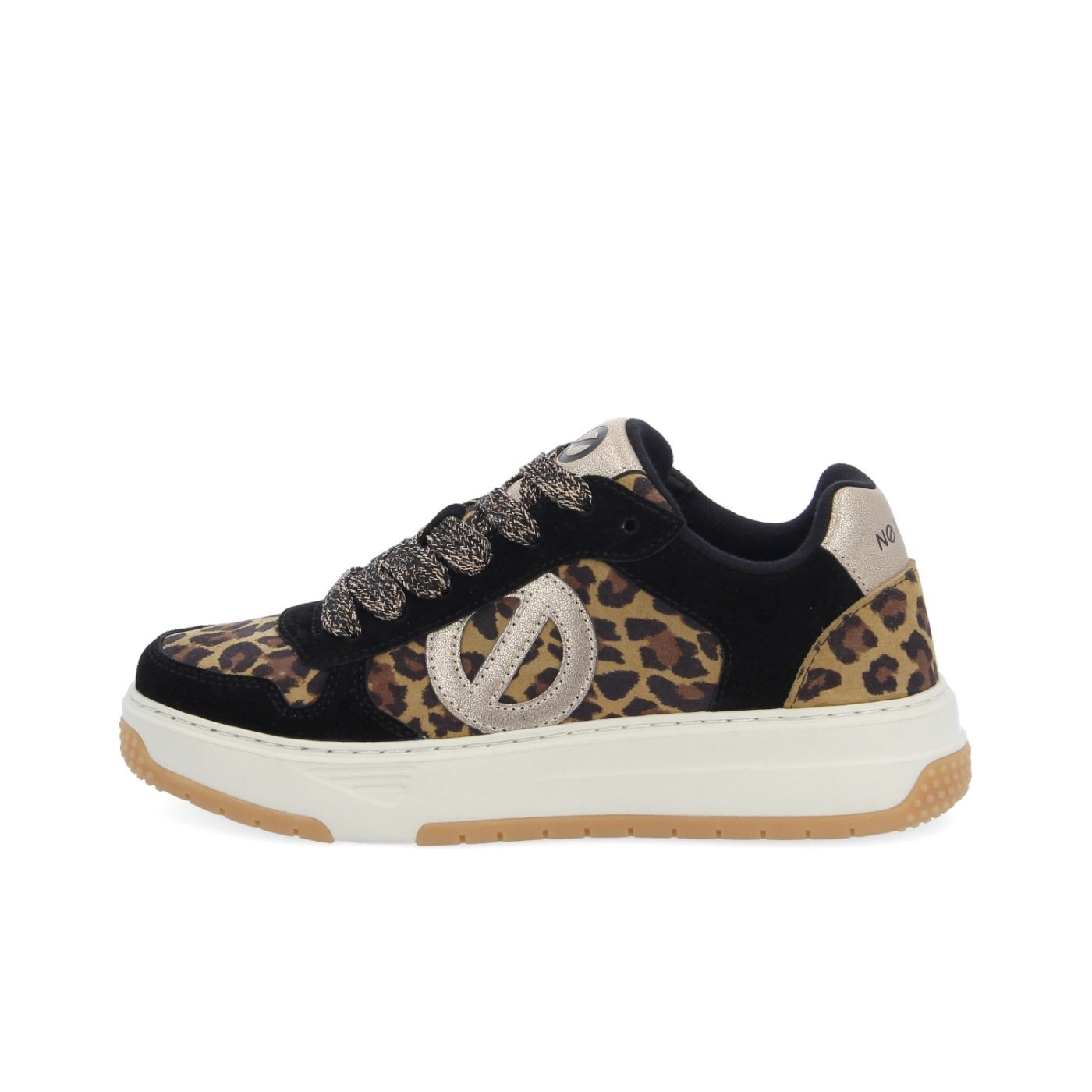 ALISON SNEAKER W SDE/SDE.LEO/GLO BLACK/NATURAL/BRASS