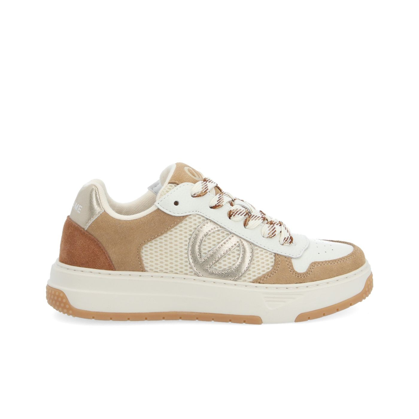 ALISON SNEAKER W SDE/MESH/GRAIN NUTS/DOVE/DOVE