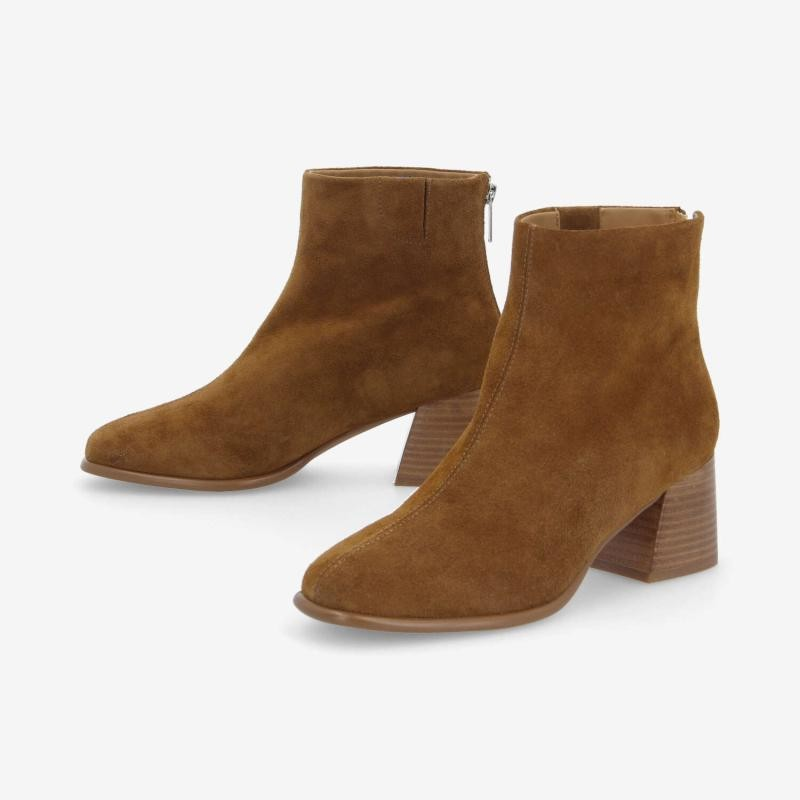 SKARA BOOTS W SUEDE COGNAC