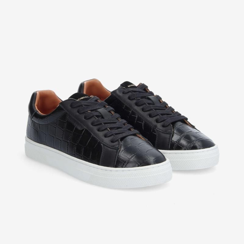 SPARKLE SNEAKER W KROCO/NAPPA BLACK/BLACK