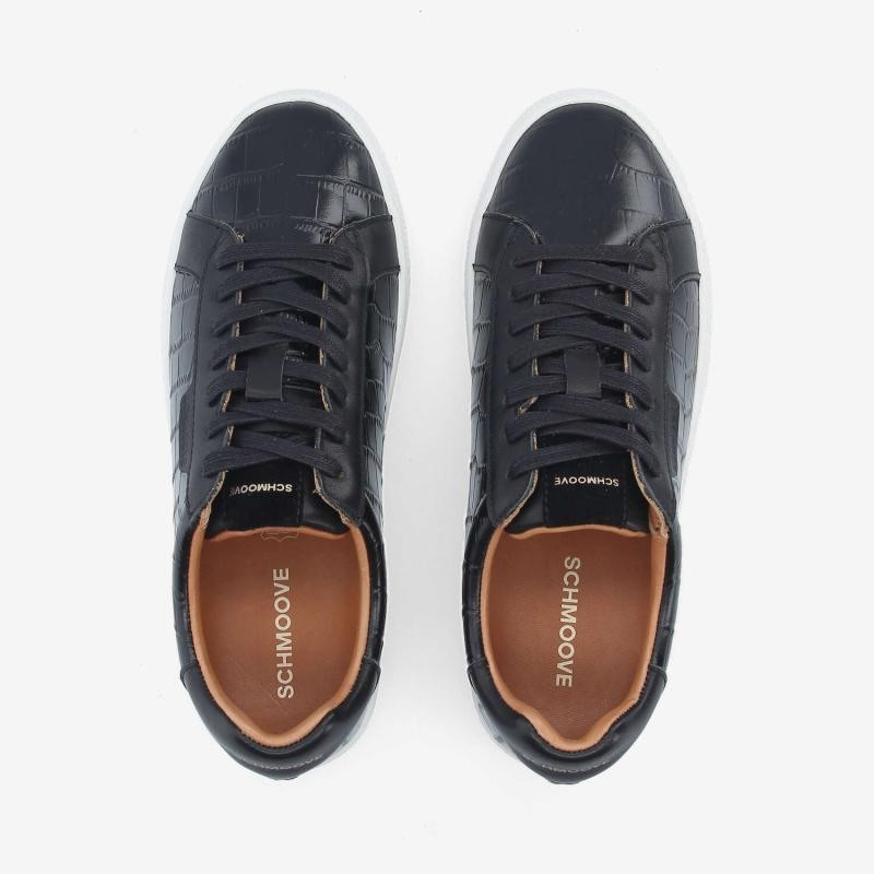 SPARKLE SNEAKER W KROCO/NAPPA BLACK/BLACK