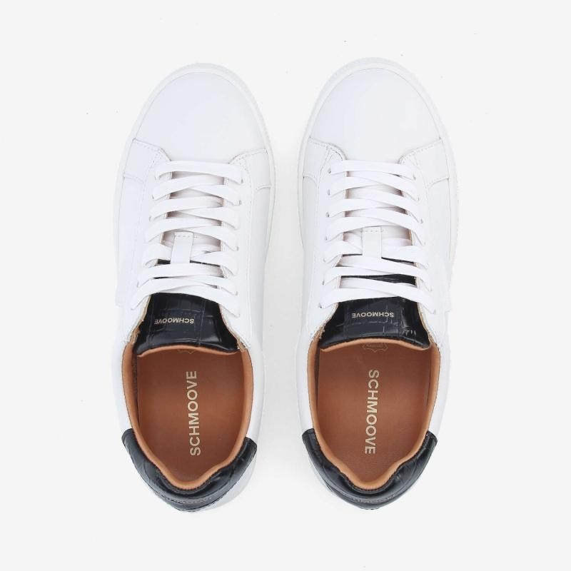 SPARKLE SNEAKER W NAPPA/KROKO WHITE/BLACK