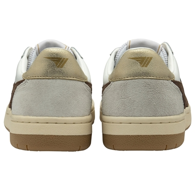 HAWK TRAINER WHITE/DARK BROWN/GOLD