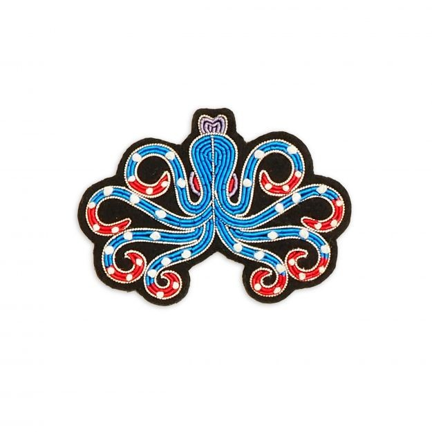 Broche - Pieuvre bleue