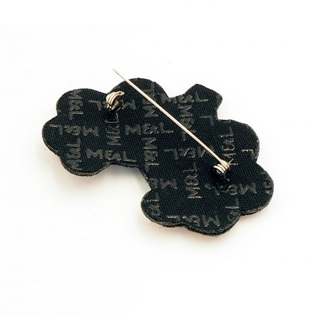 Broche - Pieuvre bleue