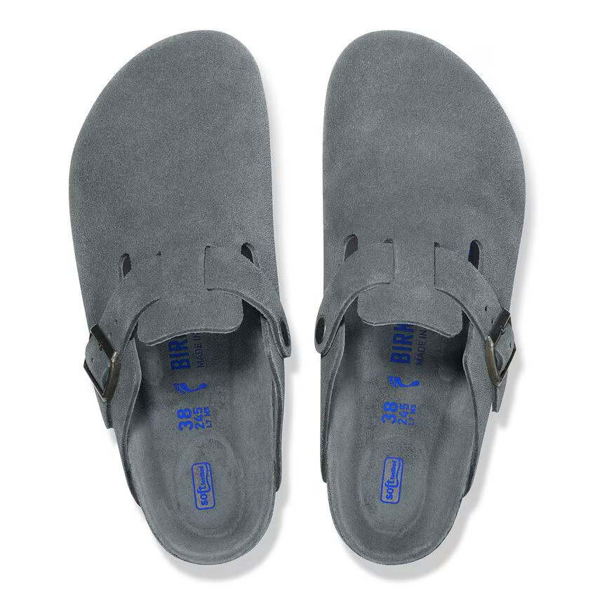 Boston - Lit de pied souple - Basalt Gray Tonal - Etroite