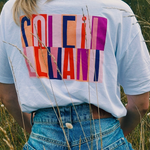 T-Shirt Boxy Soleil Levant - Blanc