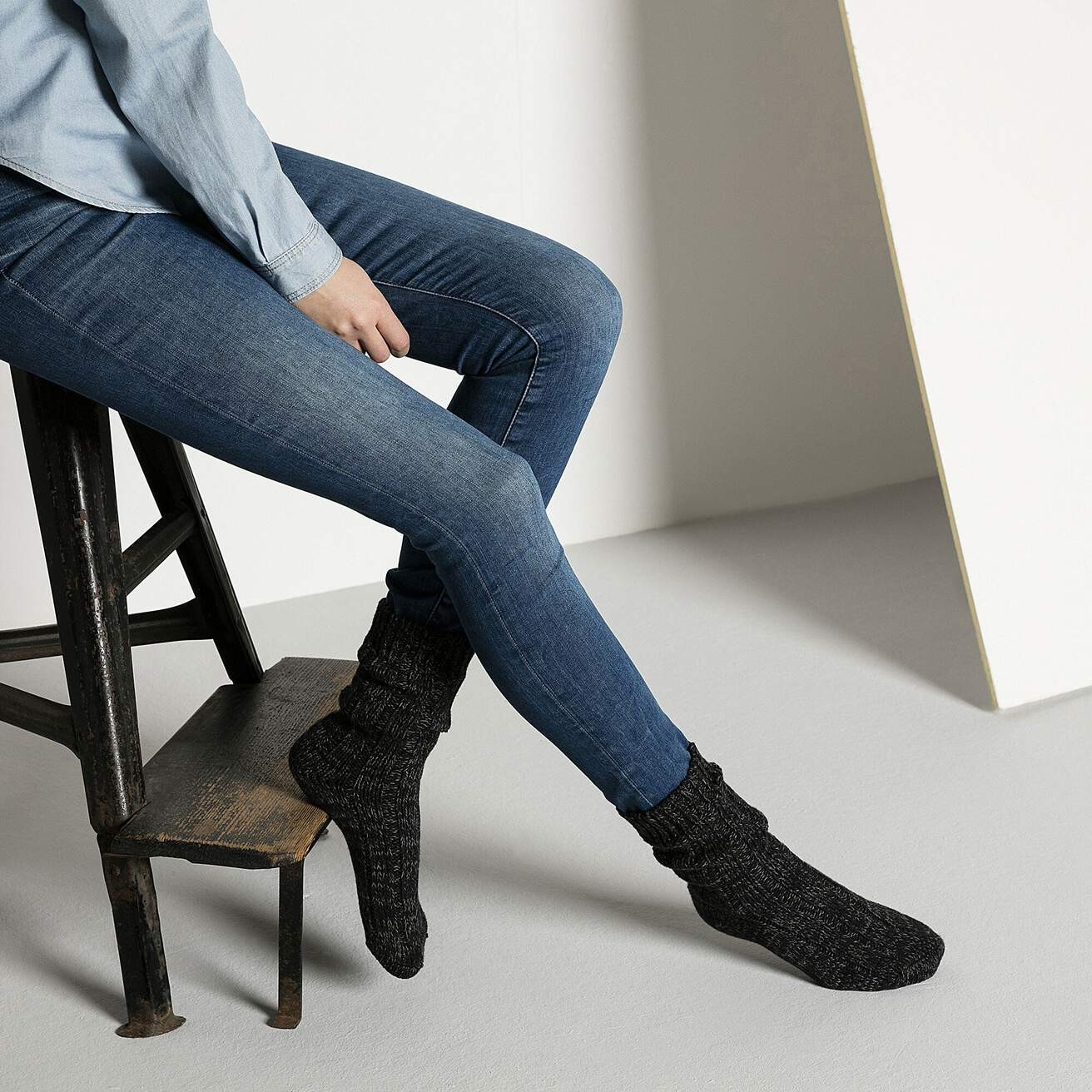 Chaussette - Cotton Twist W Black