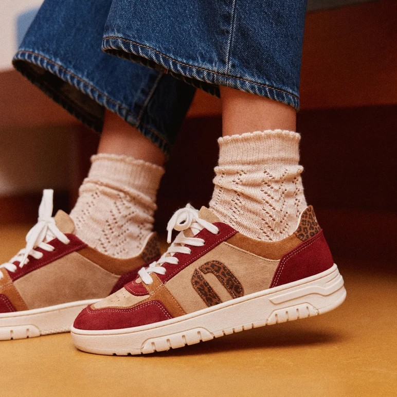 Nora - Bordeaux camel beige