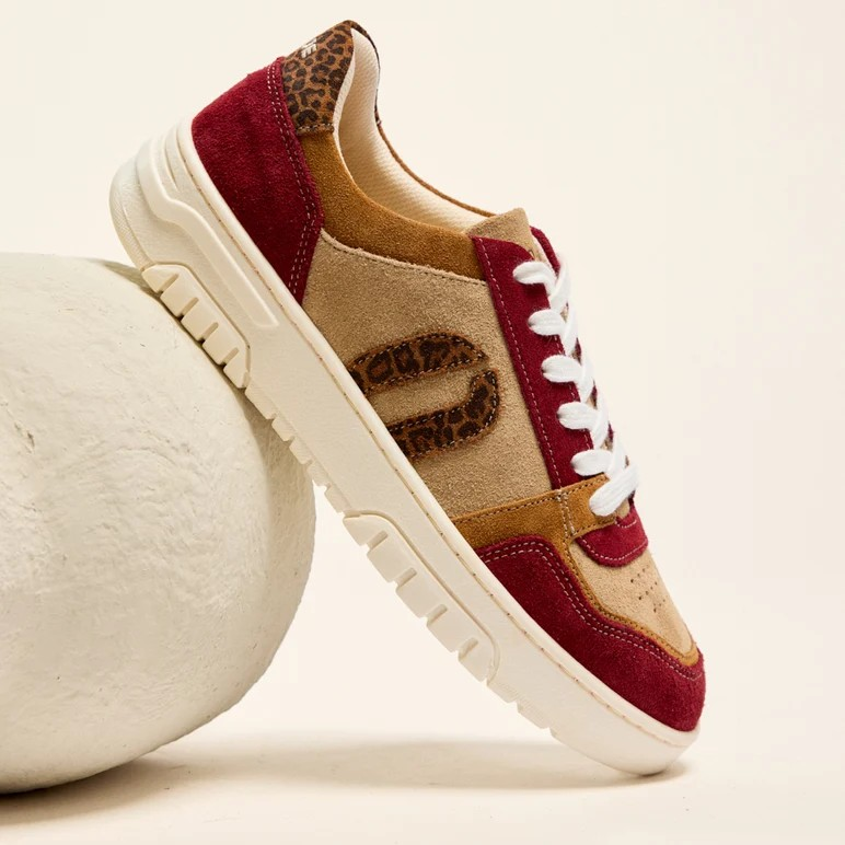 Nora - Bordeaux camel beige