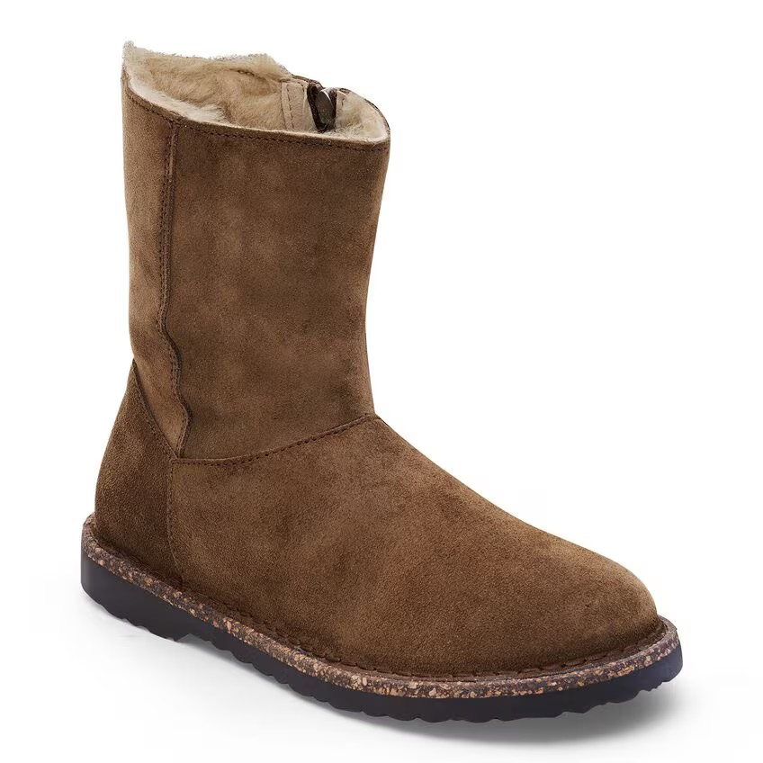 Uppsala Zip Shearling - Dark Tea